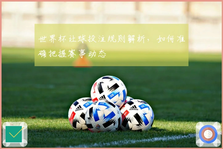 世界杯让球投注规则解析，如何准确把握赛事动态